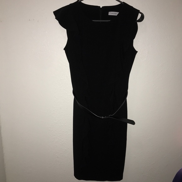 Calvin Klein Midi Dress w/ Belt - Picture 1 of 10